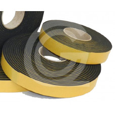 Neopreen (cr) celrubberband | zelfklevend | 4 x 20 mm | rol 10 meter