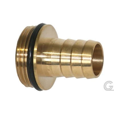 Messing schroefvormige slangaansluiting - 25mm x 1 1/4" Messing schroefvormige slangaansluiting - 25mm x 1 1/4"