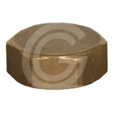 Brass threaded stop cap