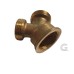 Y-Verteilerstück aus Messing 3/4"