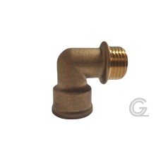 Winkel aus Messing - Innengewinde/Außengewinde - 1/4" Winkel aus Messing - Innengewinde/Außengewinde - 1/4"