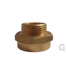 Doppelnippel aus Messing, reduziert - 1/4" x 3/8" - M/F Doppelnippel aus Messing, reduziert - 1/4" x 3/8" - M/F