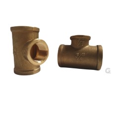 Brass T-Fitting, reduced