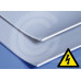 Fine ribbed insulating matting (VDE) | grey | 3 mm | 1.20 width | roll 10 meter