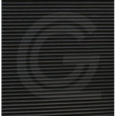 Fine ribbed matting NBR | black | 3 mm | 1.00 width | roll 10 meter