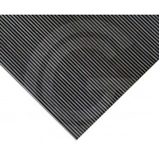 Feinriefen Gummimatte SBR | Schwarz | 3 mm | 100 cm breite | Rolle 10 Meter