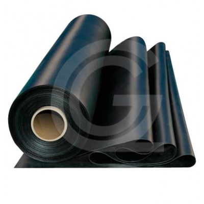Gummiplatte NBR 70° Shore A 10% | Basisch | Schwarz |1,40 meter breite | 12 mm
