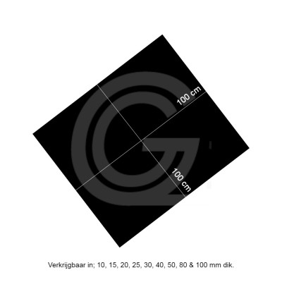 SBR Rubber tile/sheet | 10 mm | 100 x 100 cm SBR Rubber tile/sheet | 10 mm | 100 x 100 cm