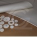 Silicone Sponge Rubber Plate white | 1 m wide | 3 mm | Per running meter