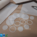 Siliconen plaatrubber transparant | 60 Shore | Talkvrij | Micha | 1,2 mtr breed | 1 mm dik | Per meter