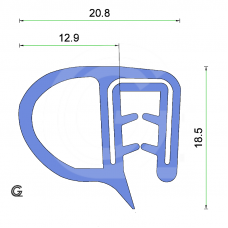 Kantenschutzprofil - U-Profil Maße 5,5x10,0mm Farbe