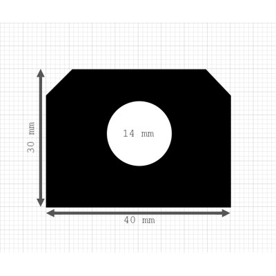 Luikenpakking | EPDM | 40 x 30 mm