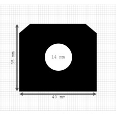 Luikenpakking | EPDM | 40 x 35 mm