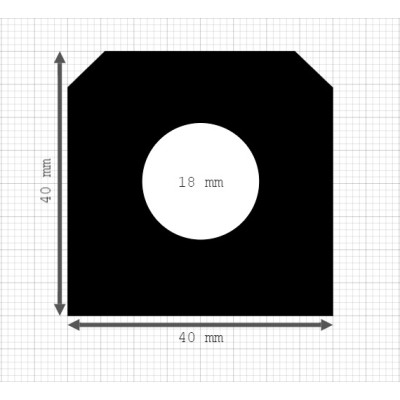 Luikenpakking | EPDM | 40 x 40 mm