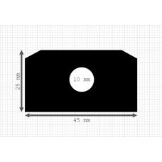 Luikenpakking | EPDM | 45 x 25 mm
