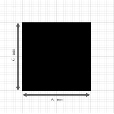 Luikenpakking | EPDM | 6 x 6 mm Luikenpakking | EPDM | 6 x 6 mm