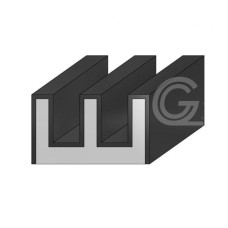 Glass channel profile