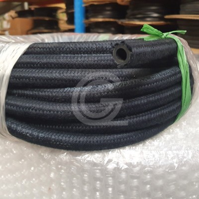 Brandstofslang met textiel 3,5 x 7,5 mm | per meter