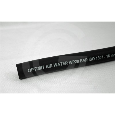 Optimit Perslucht & Waterslang Rubber | 20 Bar | 13 x 21 mm | rol 50 meter Optimit Perslucht & Waterslang Rubber | 20 Bar | 13 x 21 mm | rol 50 meter