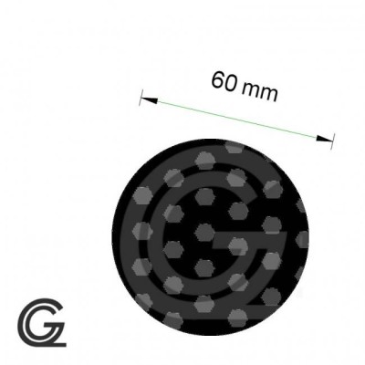 EPDM Moosgummi Rundschnur | Ø 60 mm | Pro meter EPDM Moosgummi Rundschnur | Ø 60 mm | Pro meter