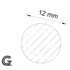 Silicone rubber cord white | FDA approved | Ø 12 mm | Per meter Silicone rubber cord white | FDA approved | Ø 12 mm | Per meter