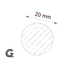 Silicone rubber cord white | FDA approved | Ø 20 mm | Per meter Silicone rubber cord white | FDA approved | Ø 20 mm | Per meter