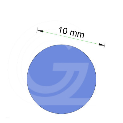 Siliconen rondsnoer blauw | high temperature | FDA keur | Ø 10 mm | per meter