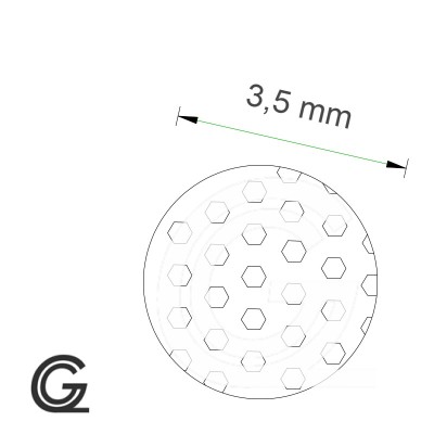 Silicone sponge rubber round cord white | Ø 3,5 mm | Per meter