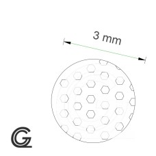 Siliconen mosrubber rondsnoer wit  | Ø 3 mm | Per meter