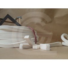 Silicone sponge rubber rectangular cord
